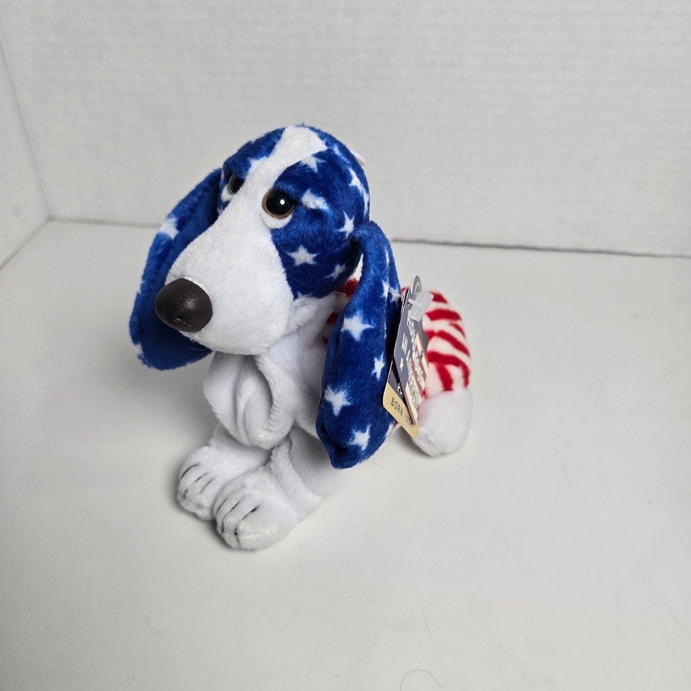 Hush Puppies Brand Plush Dog Toy Proud To Be An American Limited Edition NWT New